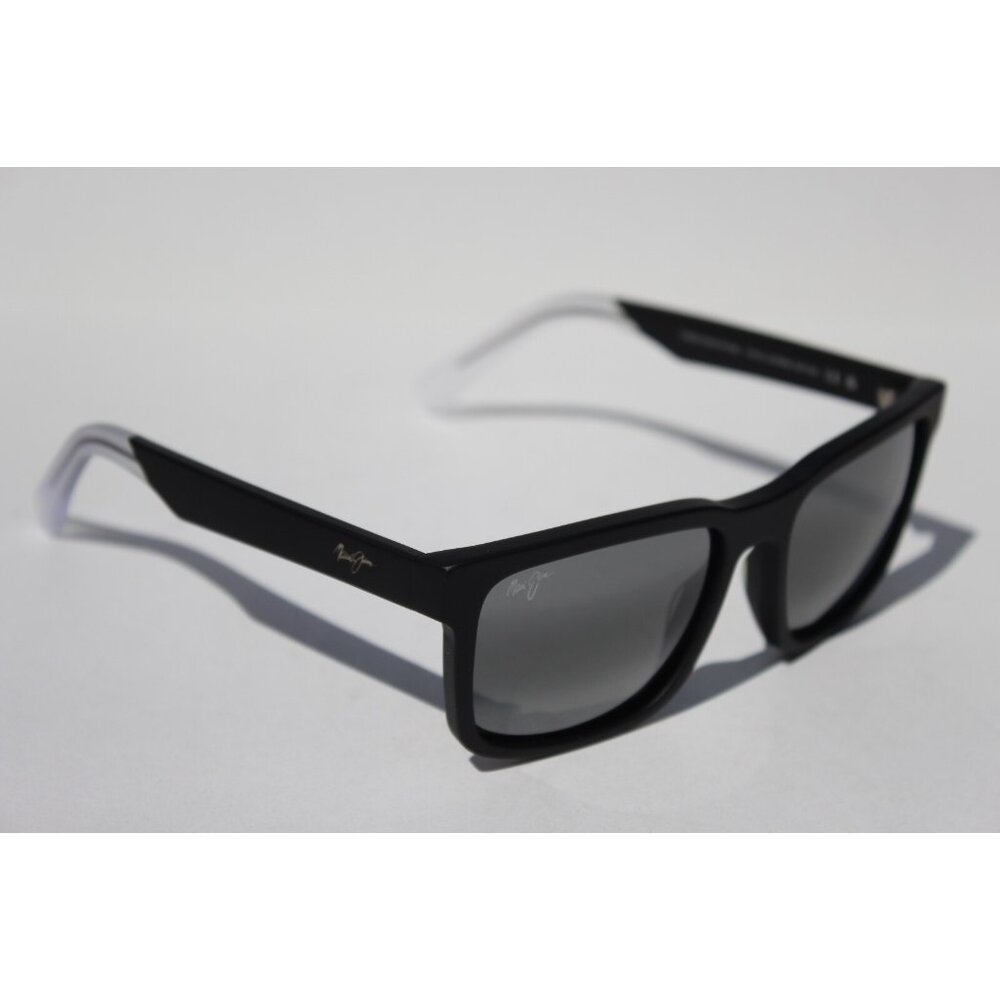 MAUI JIM Stone Shack POLARIZED Sunglasses 862-02 Black Crystal/Gray NEW Italy - Picture 11 of 11